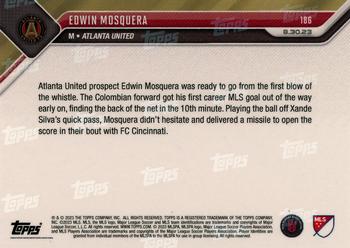 2023 Topps Now MLS - Orange #186 Edwin Mosquera Back
