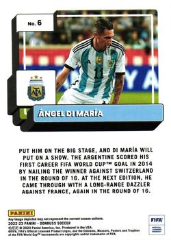 2022-23 Donruss - Optic #6 Ángel Di María Back