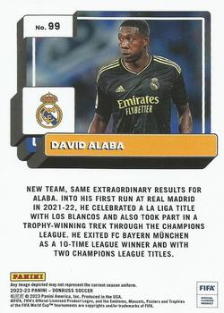 2022-23 Donruss - Optic #99 David Alaba Back