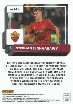 2022-23 Donruss - Optic #145 Stephan El Shaarawy Back