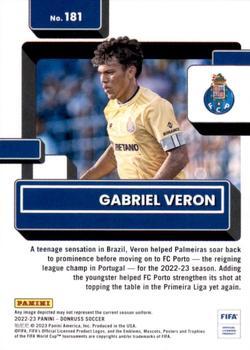 2022-23 Donruss - Optic #181 Gabriel Veron Back