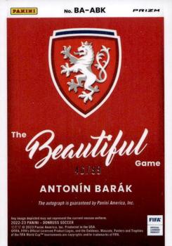 2022-23 Donruss - The Beautiful Game Autographs Blue #BA-ABK Antonin Barak Back