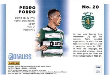 2022-23 Donruss - 1992 Donruss Tribute Green #20 Pedro Porro Back