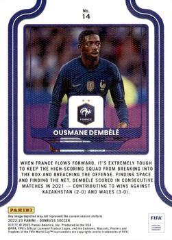 2022-23 Donruss - Elite Series Purple #14 Ousmane Dembele Back