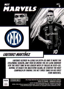 2022-23 Donruss - Net Marvels Green #9 Lautaro Martinez Back