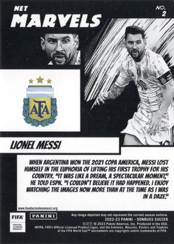2022-23 Donruss - Net Marvels Orange #2 Lionel Messi Back