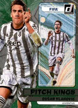 2022-23 Donruss - Pitch Kings Green #22 Dusan Vlahovic Front