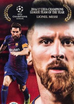 2017-18 Topps Chrome UEFA Champions League - Award Winners Red #AW-LM Lionel Messi Front