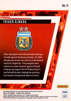 2022-23 Score FIFA - Hot Rookies #11 Thiago Almada Back