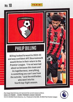2022-23 Score Premier League #10 Philip Billing Back