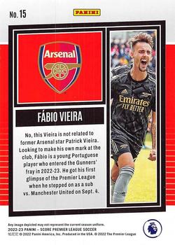 2022-23 Score Premier League #15 Fabio Vieira Back
