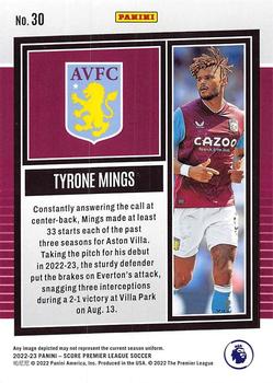 2022-23 Score Premier League #30 Tyrone Mings Back