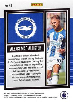 2022-23 Score Premier League #41 Alexis Mac Allister Back