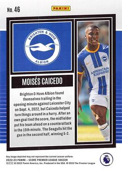 2022-23 Score Premier League #46 Moises Caicedo Back