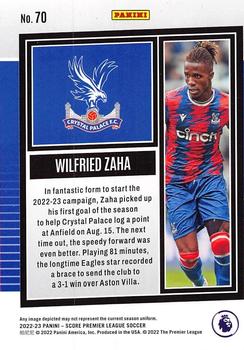 2022-23 Score Premier League #70 Wilfried Zaha Back