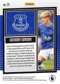 2022-23 Score Premier League #72 Anthony Gordon Back
