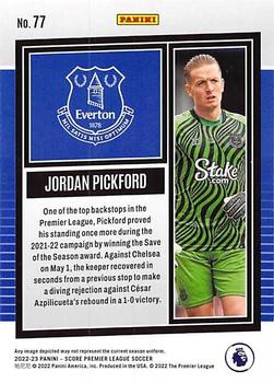 2022-23 Score Premier League #77 Jordan Pickford Back