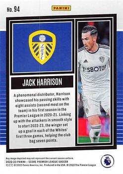 2022-23 Score Premier League #94 Jack Harrison Back