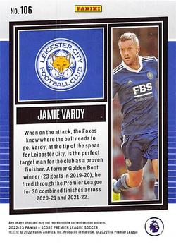 2022-23 Score Premier League #106 Jamie Vardy Back