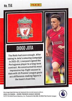 2022-23 Score Premier League #114 Diogo Jota Back