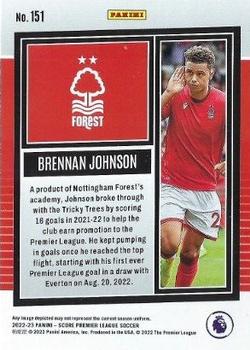 2022-23 Score Premier League #151 Brennan Johnson Back
