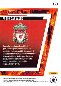 2022-23 Score Premier League - Hot Rookies #9 Fabio Carvalho Back