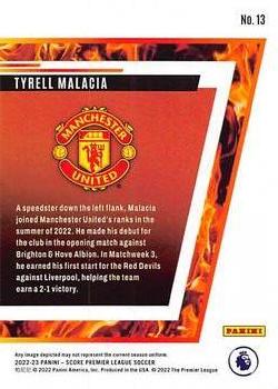 2022-23 Score Premier League - Hot Rookies #13 Tyrell Malacia Back