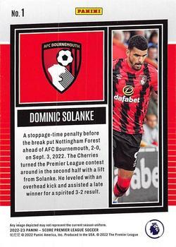 2022-23 Score Premier League - Laser #1 Dominic Solanke Back