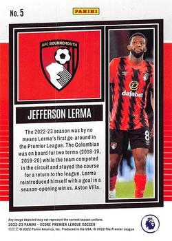 2022-23 Score Premier League - Laser #5 Jefferson Lerma Back