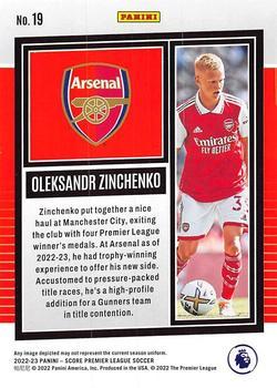 2022-23 Score Premier League - Laser #19 Oleksandr Zinchenko Back