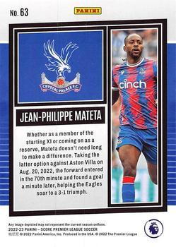 2022-23 Score Premier League - Laser #63 Jean-Philippe Mateta Back