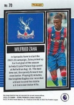 2022-23 Score Premier League - Laser #70 Wilfried Zaha Back
