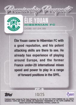 2022-23 Topps Chrome SPFL - Premiership Prospects Orange #PP-6 Élie Youan Back