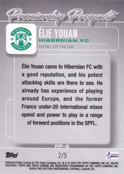 2022-23 Topps Chrome SPFL - Premiership Prospects Red Tartan #PP-6 Élie Youan Back