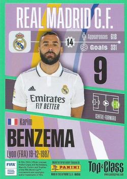2023 Panini Top Class #133 Karim Benzema Back