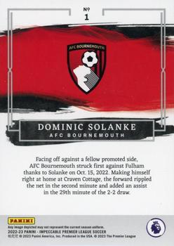2022-23 Panini Impeccable Premier League #1 Dominic Solanke Back