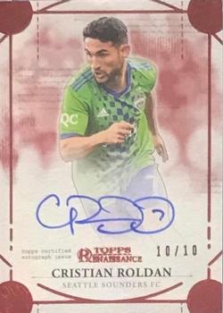 2022 Topps Renaissance MLS - Renaissance Engravement Autographs Ruby #EA-CR4 Cristian Roldan Front