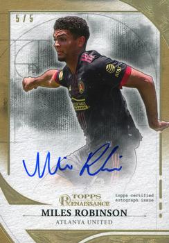 2022 Topps Renaissance MLS - Renaissance Engravement Autographs Gold #EA-MR8 Miles Robinson Front
