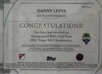 2022 Topps Renaissance MLS - Autographed Relics #AR-DL2 Danny Leyva Back
