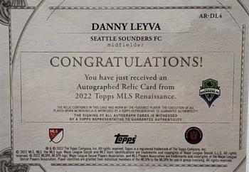 2022 Topps Renaissance MLS - Autographed Relics Gold #AR-DL4 Danny Leyva Back