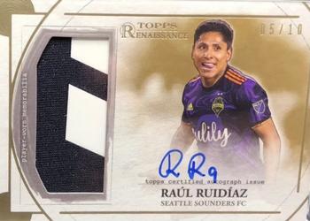 2022 Topps Renaissance MLS - Autographed Relics Gold #AR-RR7 Raul Ruidiaz Front