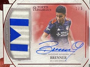2022 Topps Renaissance MLS - Autographed Relics Ruby #AR-B2 Brenner Front