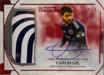 2022 Topps Renaissance MLS - Autographed Relics Ruby #AR-CG2 Carles Gil Front