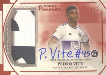 2022 Topps Renaissance MLS - Autographed Relics Ruby #AR-PV2 Pedro Vite Front