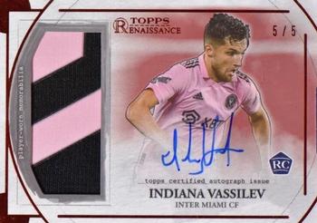 2022 Topps Renaissance MLS - Autographed Relics Ruby #AR-IV2 Indiana Vassilev Front