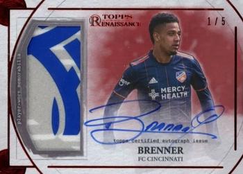 2022 Topps Renaissance MLS - Autographed Relics Ruby #AR-B1 Brenner Front