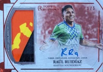 2022 Topps Renaissance MLS - Autographed Relics Ruby #AR-RR1 Raul Ruidiaz Front