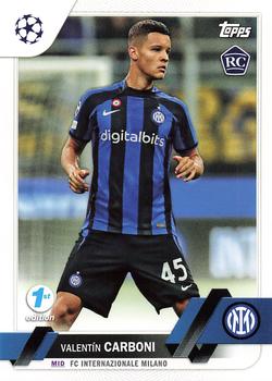 2022-23 Topps UEFA Club Competitions 1st Edition #6 Valentín Carboni Front