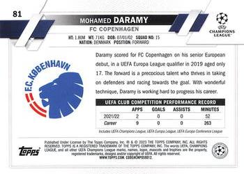 2022-23 Topps UEFA Club Competitions 1st Edition #81 Mohamed Daramy Back