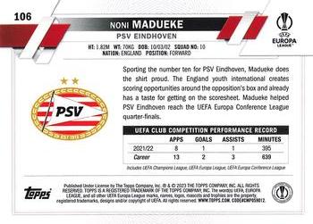 2022-23 Topps UEFA Club Competitions 1st Edition #106 Noni Madueke Back